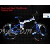 Leisu Mountain Bike 21 Speed 26” Folding Bicycle Lightweight with Disc Brakes High carbon steel Frame - B07F1VQZX5
